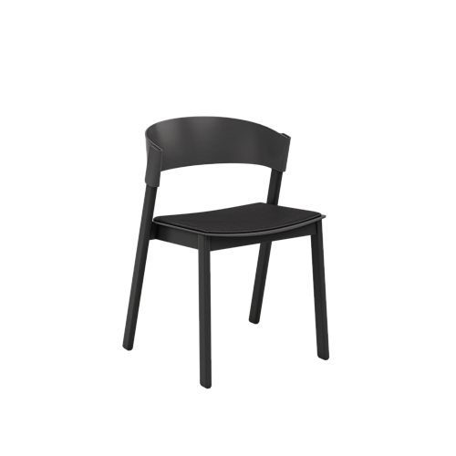 Muuto Cover Side Chair - Refine Leather Black/Black