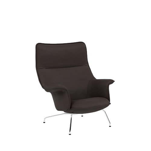 Muuto Doze Lounge Chair - Easy Leather Root/Chrome