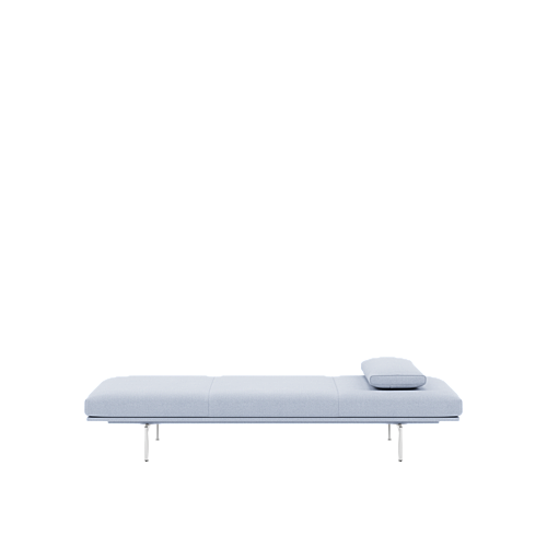 Muuto Outline Daybed - Vidar 723/Polished Aluminum