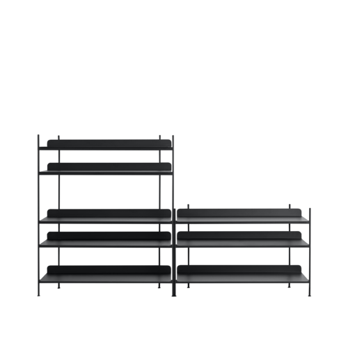 Muuto Compile Shelving System - Configuration 7 - Black