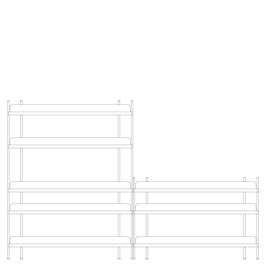 Muuto Compile Shelving System - Configuration 7