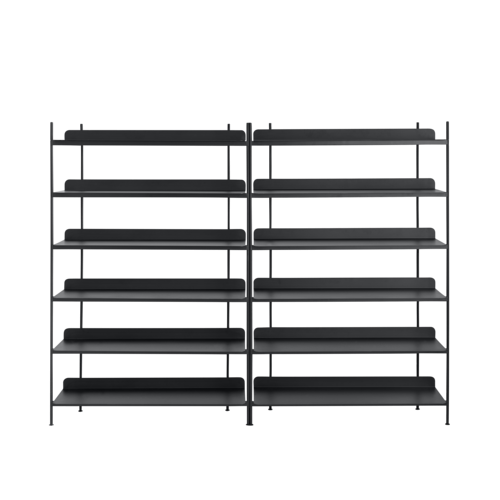 Muuto Compile Shelving System - Configuration 8 - Black