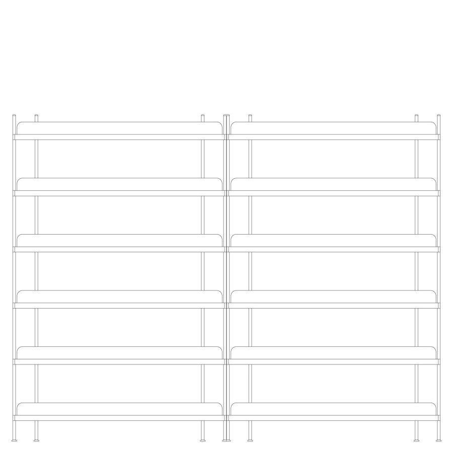 Muuto Compile Shelving System - Configuration 8