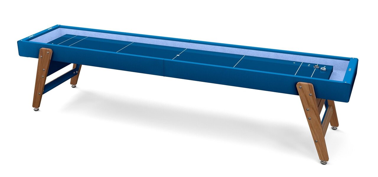 RS Barcelona Track Shuffleboard - Sportgeräte - Kickertisch - Blau - Breite 274,3