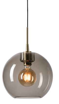 BELID GLORIA PENDANT Ø260 - brass/smoky glass