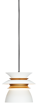 BELID DIABLO PENDANT Ø165 - WHITE/BRASS