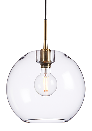 BELID GLORIA PENDANT Ø320 - BRASS/CLEAR GLASS