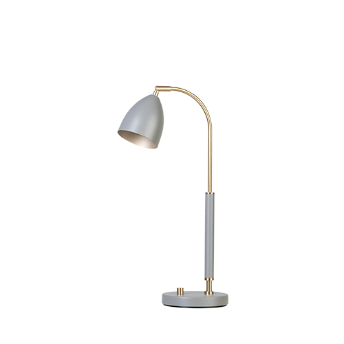 Belid Deluxe Table Lamp H507 - Warm Gray/Brass
