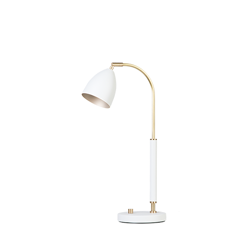 Belid Deluxe Table Lamp H507 - White/Brass