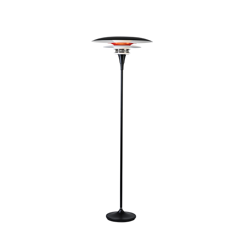 Belid Diablo Floor Lamp Ø500 H1492 - Matt Black/Glossy Red