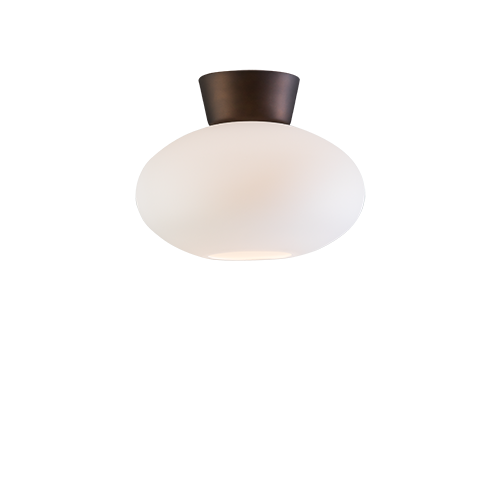 Belid Bullo Ceiling Ø270 H212 - Opal Glass/Brass