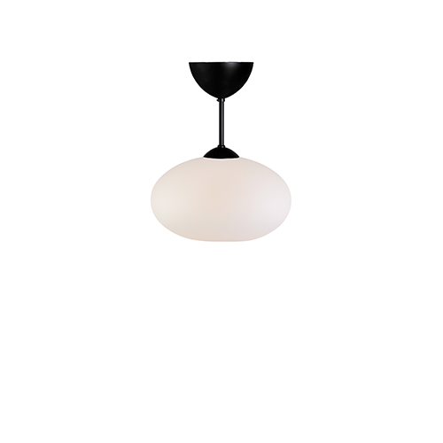 Belid Bullo Ceiling Ø270 H320 - Opal Glass/Black
