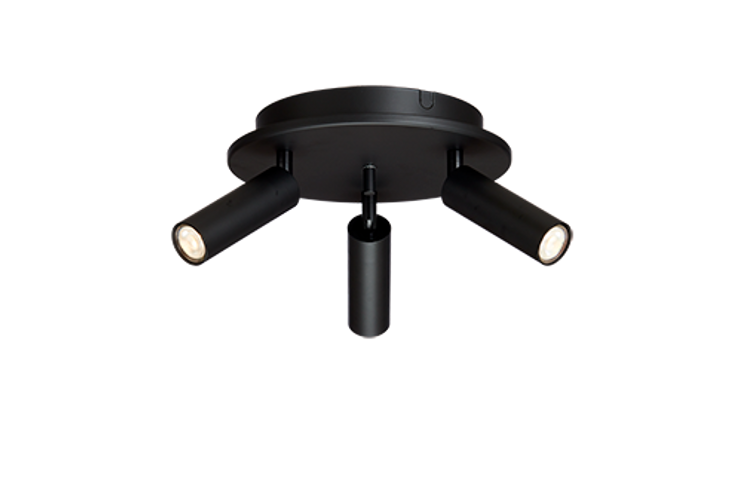 Belid Cato Slim 3 Rund Spotlight - Matte Black