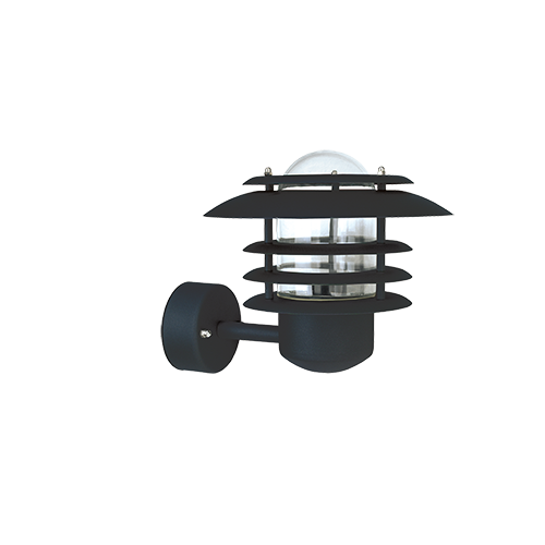 Belid Max Wall Lamp IP23 Ø240 - Black Texture