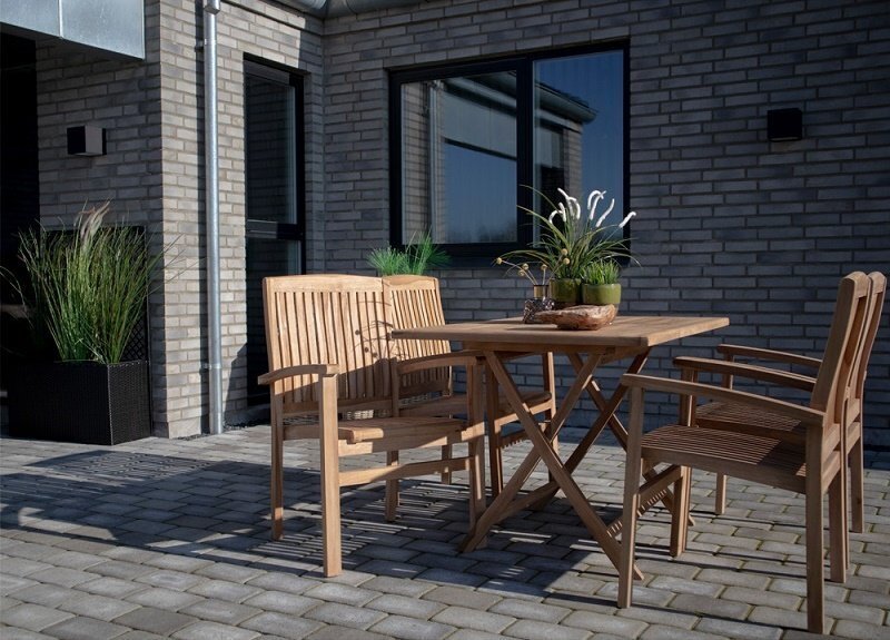 House N Oviedo Teak Dining Table