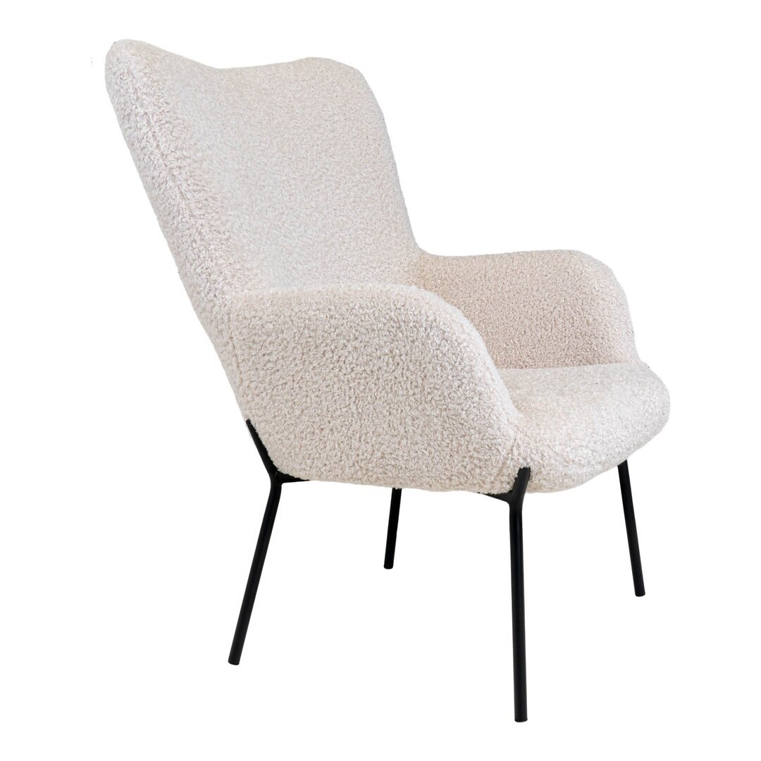 House N Glasgow Chair White w. Black Legs