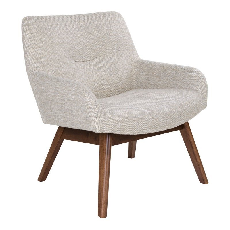 House N London Lounge Chair  - Sand / walnut legs