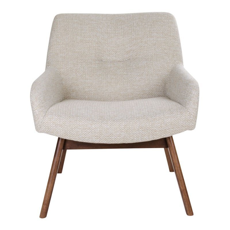 House N London Lounge Chair  - Sand / walnut legs