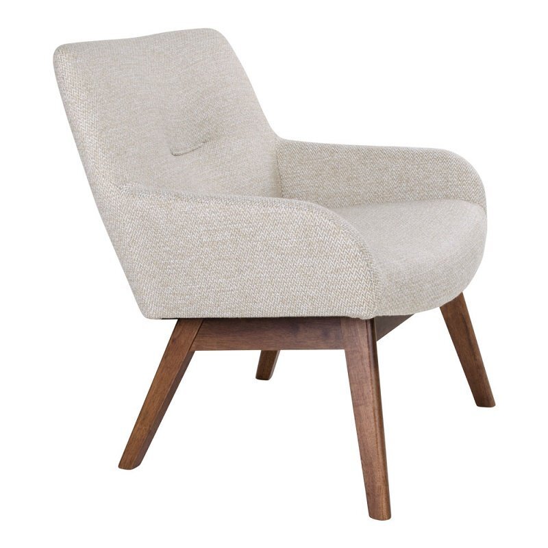 House N London Lounge Chair  - Sand / walnut legs