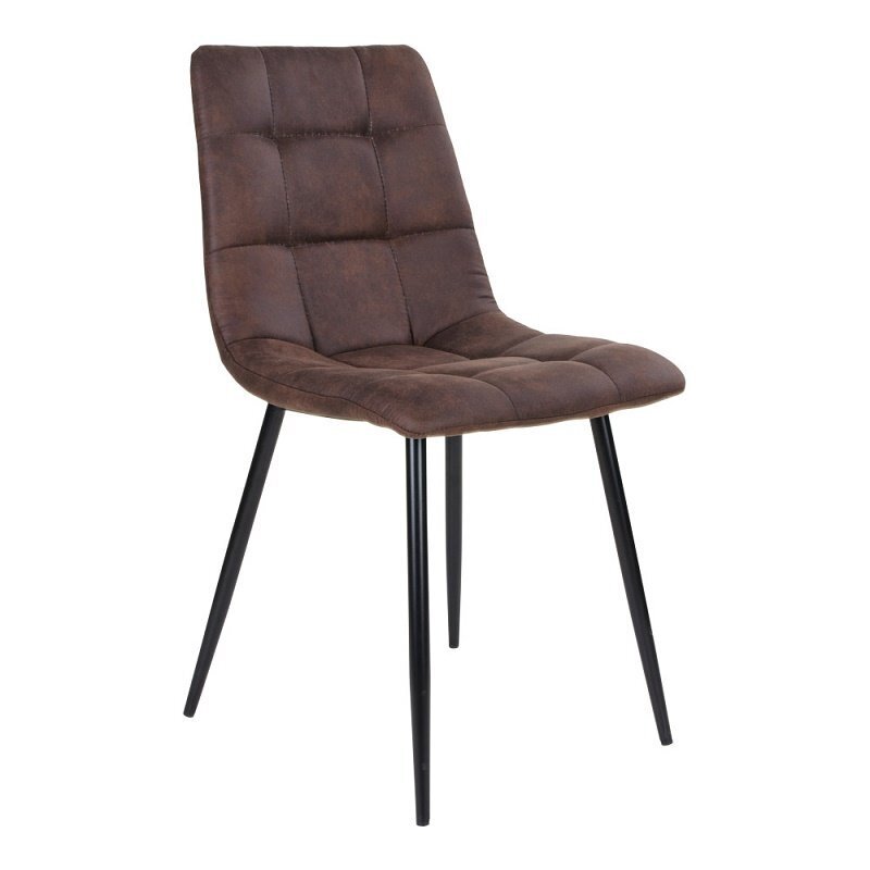 House N Middelfart Dining Chair - Dark brown microfiber