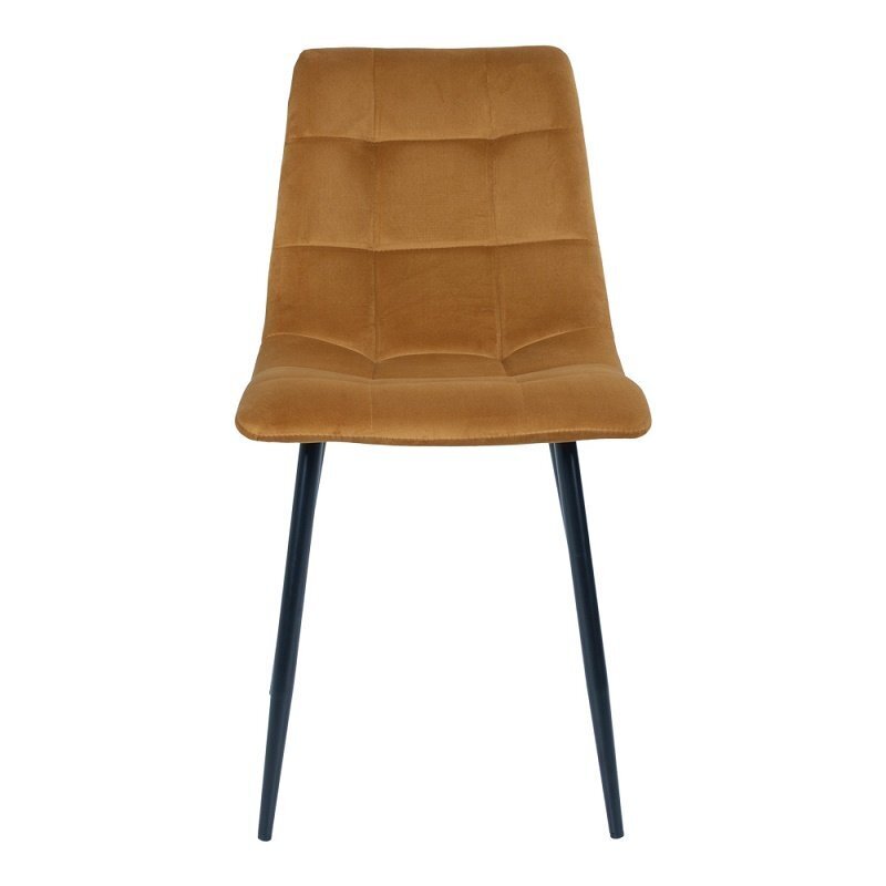 House N Middelfart Dining Chair - Mustard yellow velvet