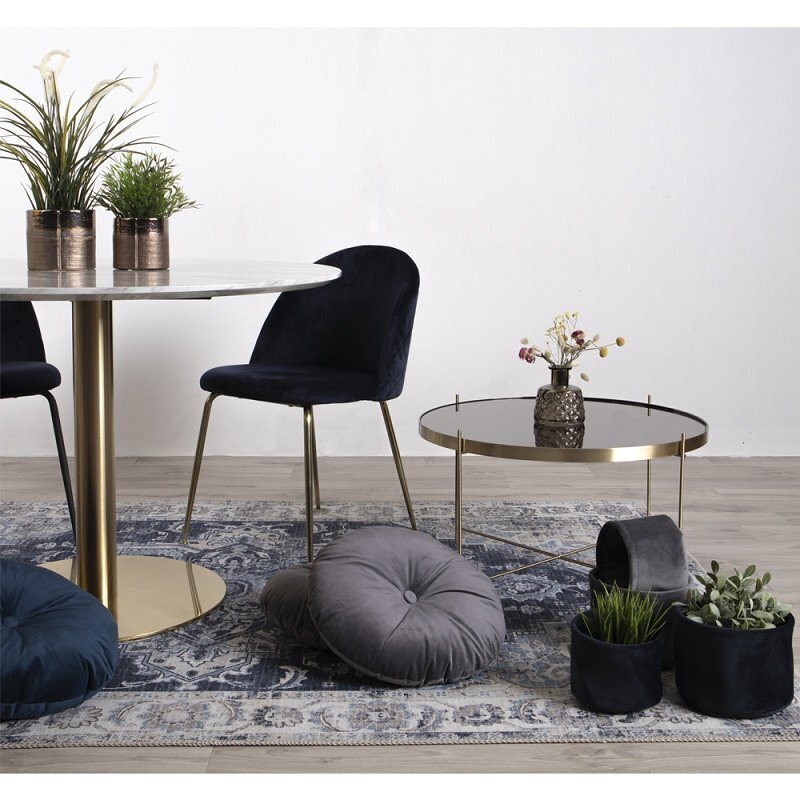 House N Geneve Dining Chair with Brass Legs