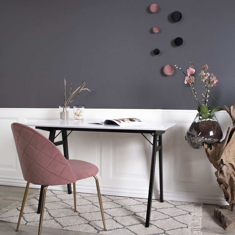 House N Geneve Dining Chair with Brass Legs