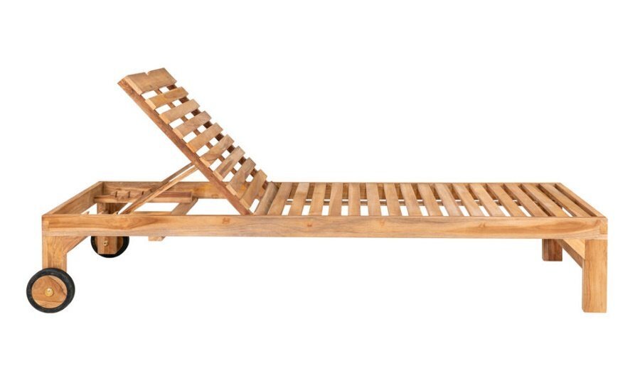House N Andorra Teak Sunlounger