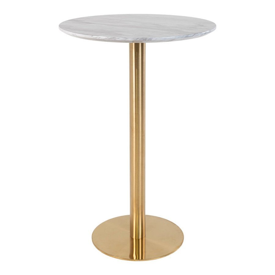 House N Bolzano Bar Table - Brass Base