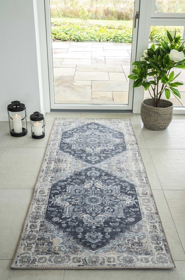House N Havana Hallway Runner - Blue