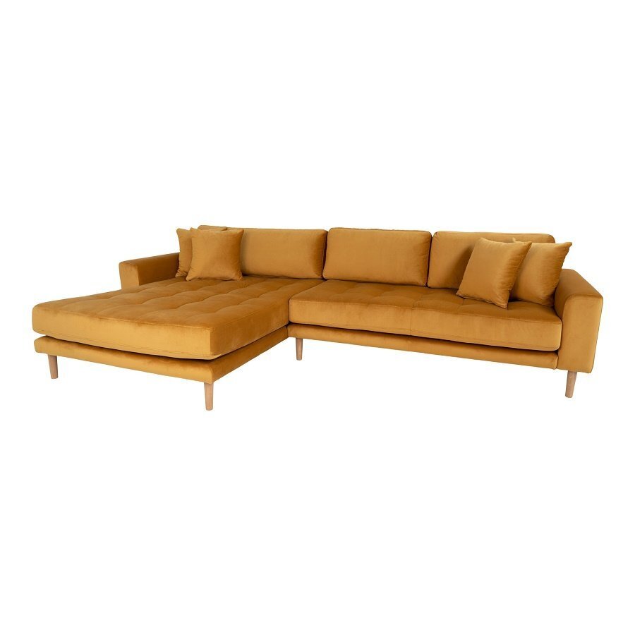 House N Lido Lounge Sofa Left Facing Mustard Yellow