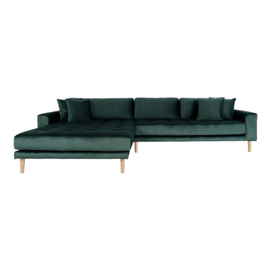 House N Lido Lounge Sofa Left Facing Dark Green