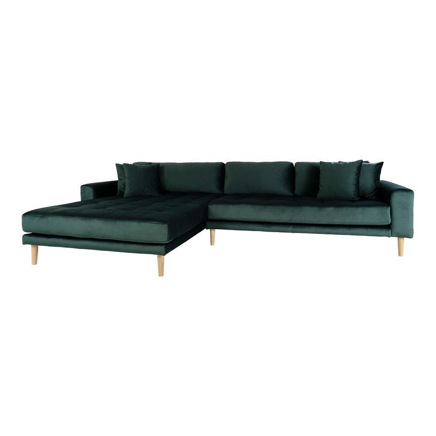 House N Lido Lounge Sofa Left Facing Dark Green