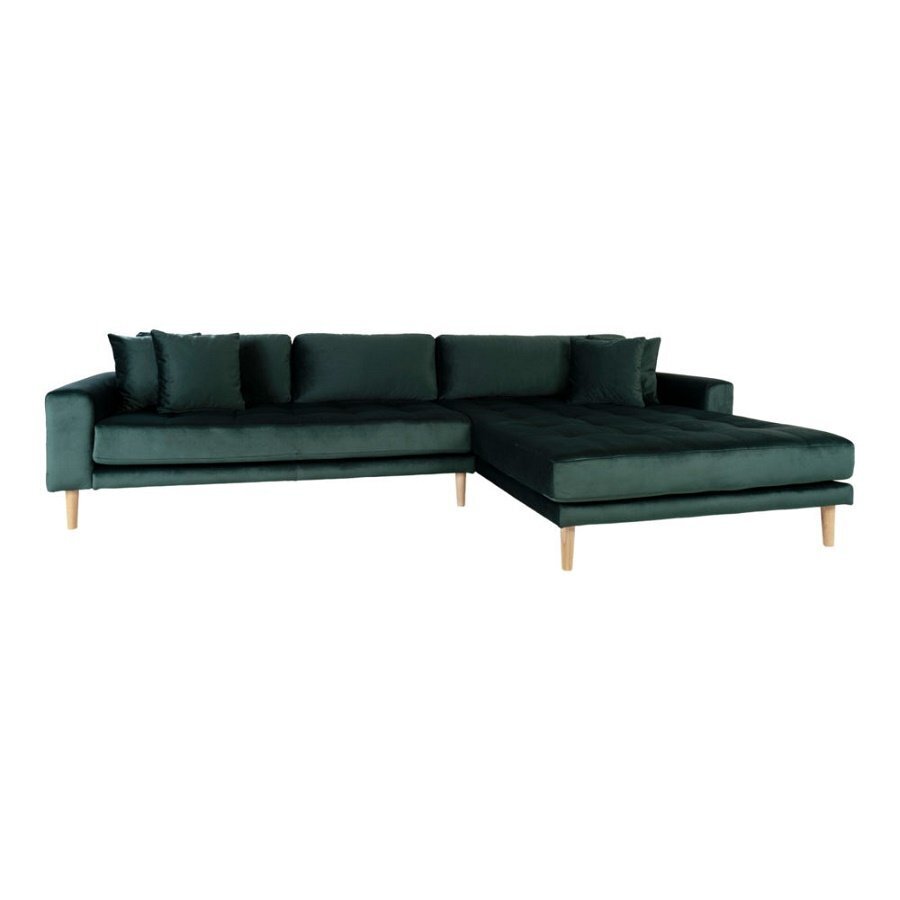 House N Lido Lounge Sofa Right Facing Dark Green