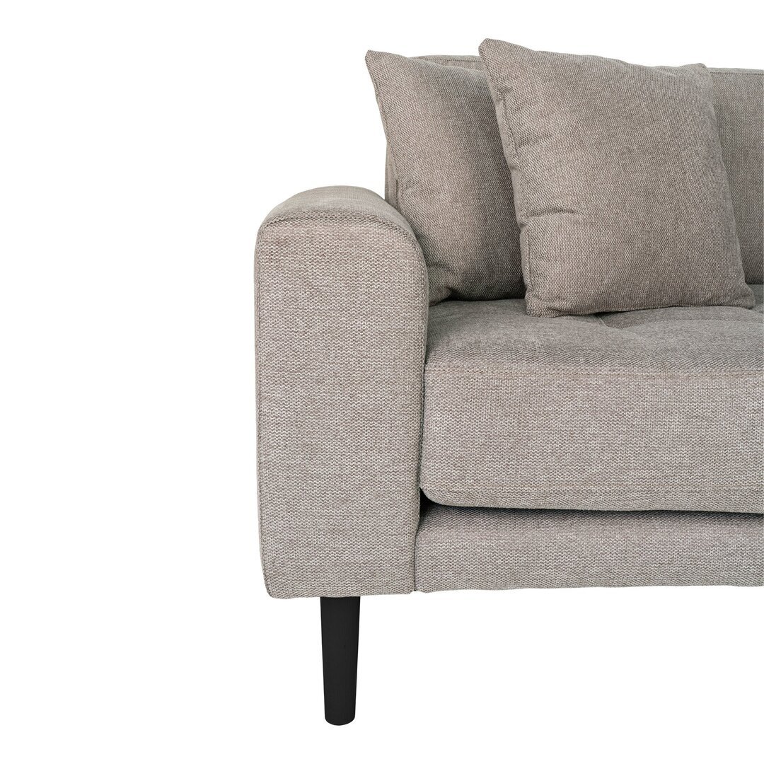 Lido Lounge Sofa Right Facing Stone Grey Fabric HN1030