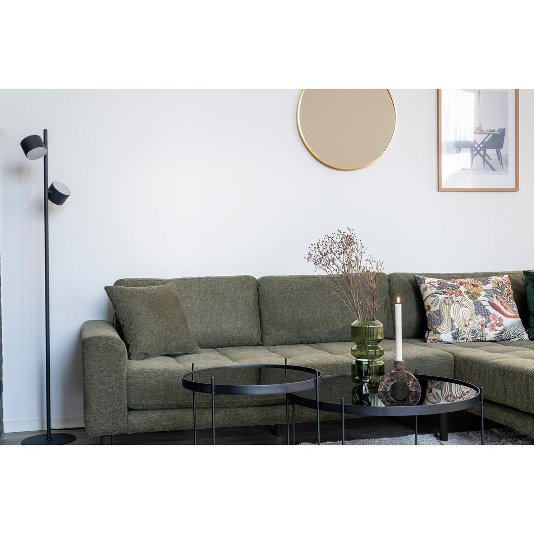 Lido Lounge Sofa Right Facing Olive Green Fabric HN1020