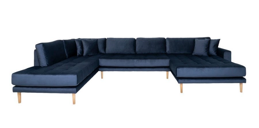 House N Lido U-Sofa Open End - Dark Blue - Right Facing