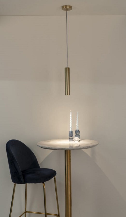 House N Paris Pendant - Brass