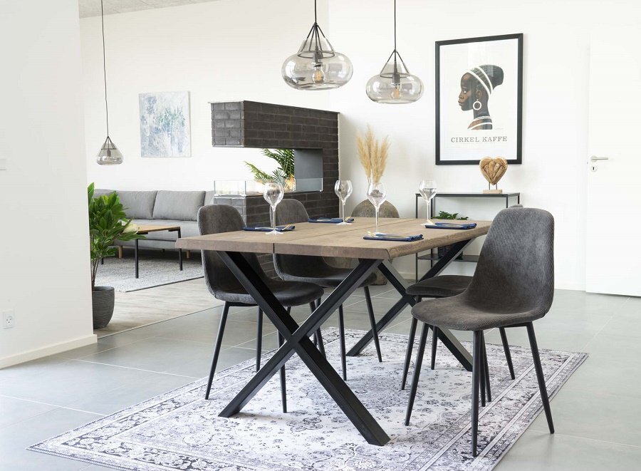 House N Toulon Dining Table - 140 x 95 cm  smoked oiled oak