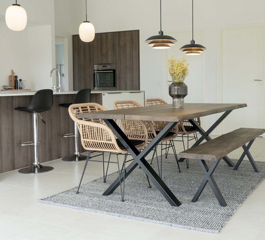 House N Toulon Dining Table - 200 x 95 cm  smoked oiled oak