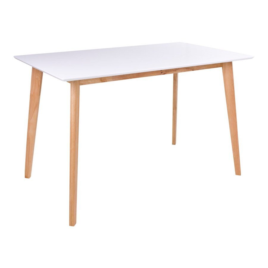 House N Vojens Dining Table - 120 cm - White / Natural