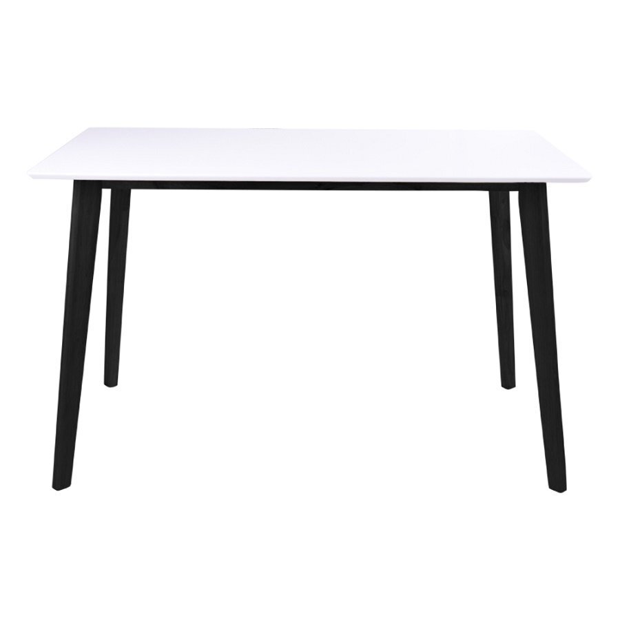House N Vojens Dining Table - 120 cm - White / Black