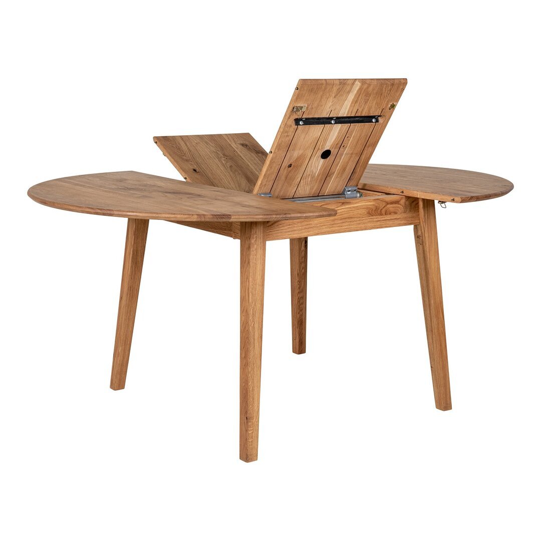 House N Metz Dining Table Built-in Extension Plate w. Butterfly Function -  Esstisch ausziehbar -  Nature Oiled Oak