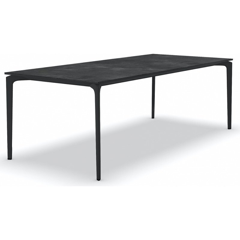 Fast AllSize Tisch mit Platte aus Feinsteinzug, Night - Dunkelblau