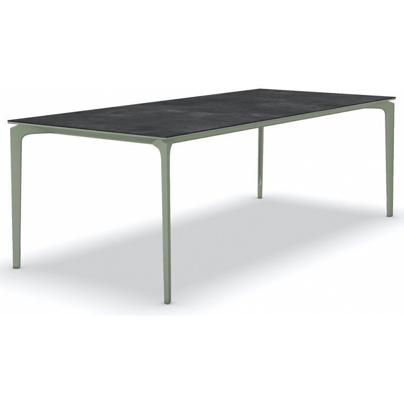 Fast AllSize Tisch mit Platte aus Feinsteinzug, Night - Grüner Tee