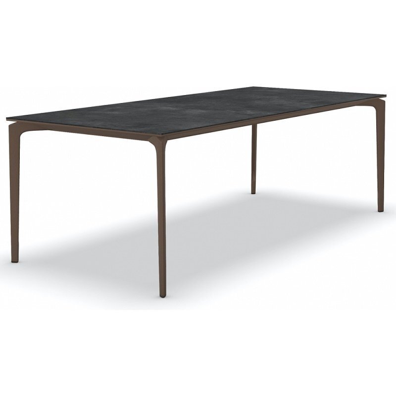 Fast AllSize Tisch mit Platte aus Feinsteinzug, Night - Maracuja