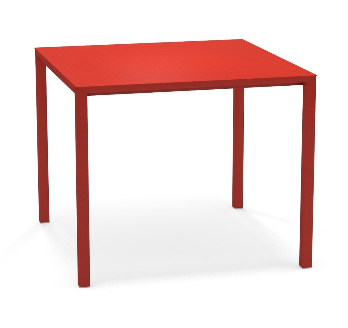 EMU Urban Tisch quadratisch stapelbar-90x90 - 50 Scharlachrot