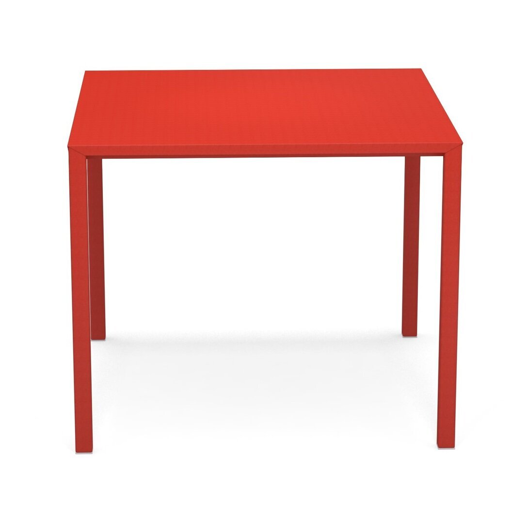 EMU Urban Tisch quadratisch stapelbar-90x90 - 50 Scharlachrot