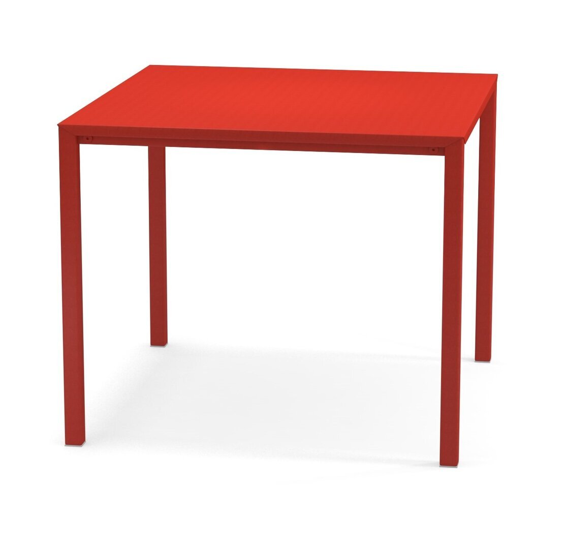 EMU Urban Tisch quadratisch stapelbar-90x90 - 50 Scharlachrot
