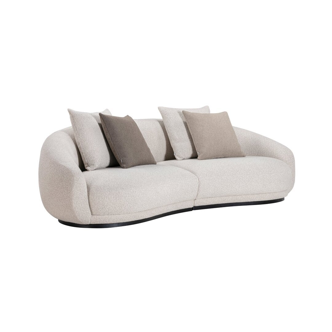 Wendelbo Montholon 2.5 Sitzer Sofa - Black Stained Oak - Bosa Col. 04